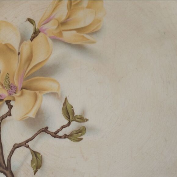 Vintage Universal Oven Proof Platter Chop Plate Tray Magnolia Permacal Pattern. - Picture 3 of 16